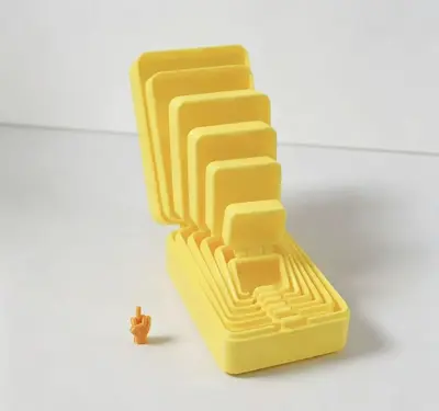 3D Printed Stacking Nesting Box Prank Toy and Stress Relief Toy - 12