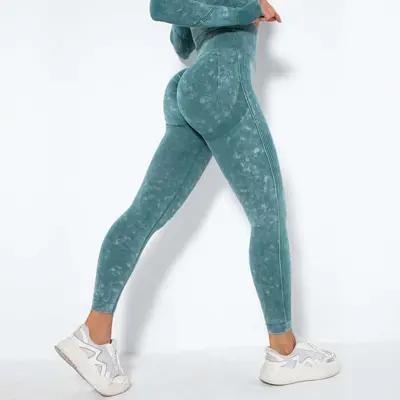 Dikişsiz Yüksek Bel Yoga Uzun Pantolon, Nem Emici, Karın Sıkılaştırıcı