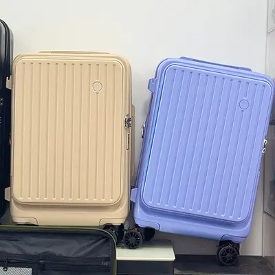 3-Piece Side-Opening Luggage Set with Expandable Combination Lock Trolley - 5
