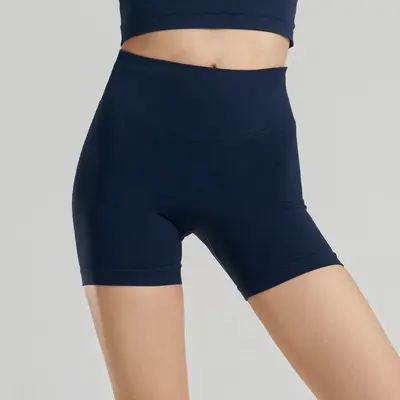 Yüksek Bel Kalça Kaldırıcı Yoga Şortu, Üç Çeyrek Boy, Hızlı Kuruyan