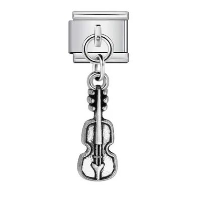 Musical instrument charm bracelet, Italian modular DIY style - 11