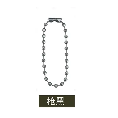 Silberfarbene Eisen-Perlenkette 2,4 mm, DIY-Schmuckmaterial - 10