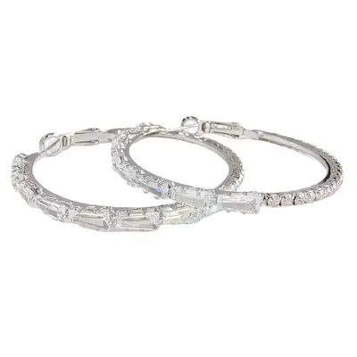 Luxus-Zirkonia-Ohrringe Kreisform, klassischer Stil für Damen