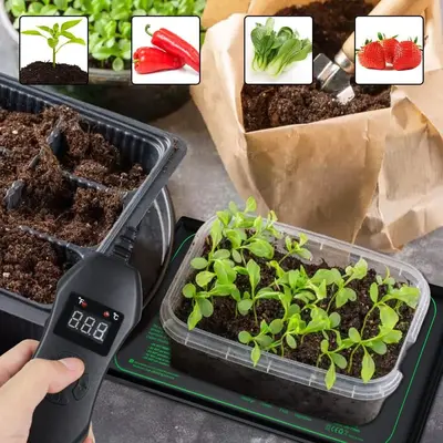 Digital Display Temperature-Controlled Seedling Heat Mat 10x20.75 inch - 4