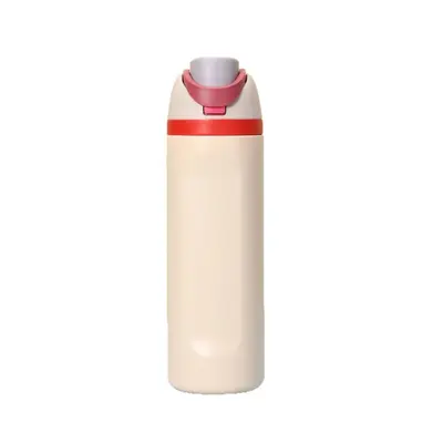304 Stainless Steel Insulated Tumbler with Rubber-Coated Lid and Straw, Large Capacity - 6