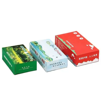 Individuell bedruckte Box-Taschentücher mit Logo