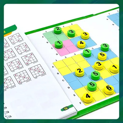 Manyetik Sudoku Satranç Oyunu 1001 Soru 4x4, 6x6, 9x9 Izgara