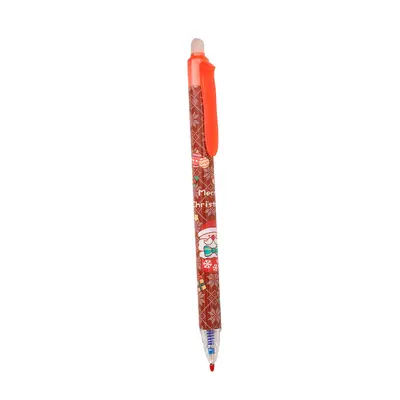 Christmas Print Erasable Pen Stylish Christmas Stationery Gift for Students Bullet Print Magic Erasable Pen