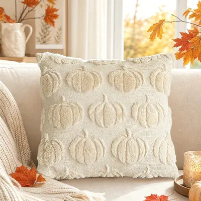 Neue Chenille-Stickerei Kürbis Kissenbezug Maßanfertigung Halloween Kissenbezug Amazon Thanksgiving Sofa Dekoration Kissen Überzug - 9
