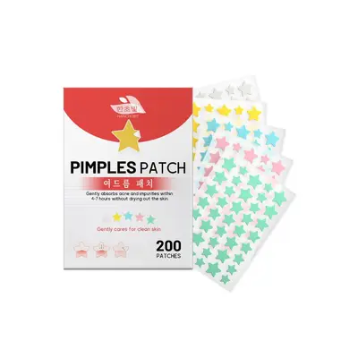 HANCHOBIT Star Acne Patch Gentle Cleansing Nourishing Skin-Friendly Breathable Caring Acne Skin Care Cross-Border