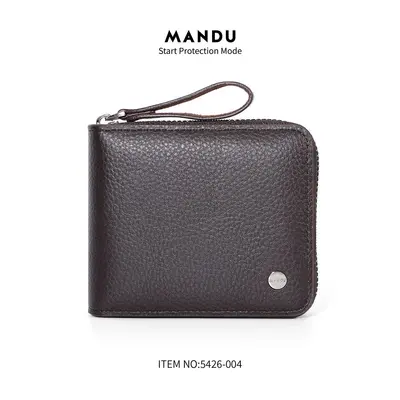 MANADU Erkek Cüzdan Kısa Fermuarlı RFID Korumalı - 9