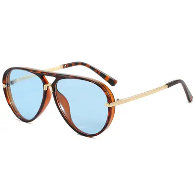 Modische Sonnenbrille, große Krötenbrillen-Fassung - 12