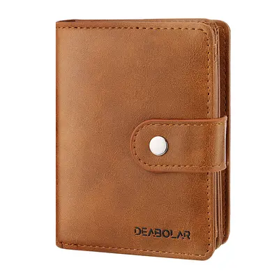 Men's Vertical Wallet with Zip Coin Pocket and Multiple Card Slots - 7