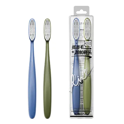 Curved Extra-Long Soft Bristle Toothbrush, 2-Pack - 7
