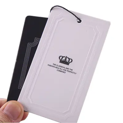 Çanta Etiketi Özel Tasarım Baskılı Logo Asılı Kart Etiket