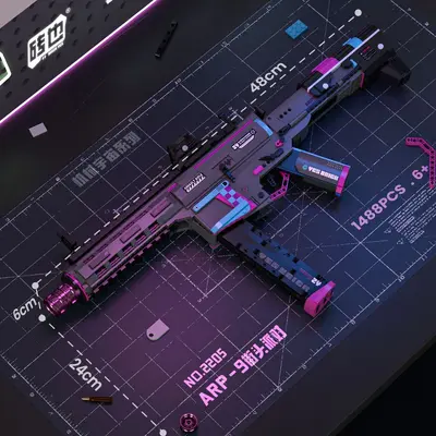 High Difficulty Building Block Sniper Rifle and Assault Weapon Set - 9