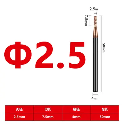 55 Derece Tungsten Çelik Dört Ağızlı Nano Kaplamalı Karbür Freze Ucu - 10