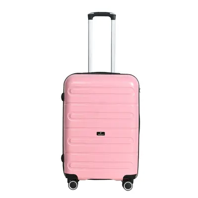 PP Combination Lock Zipper Suitcase, 20/24/28 inch, Universal Wheels - 6