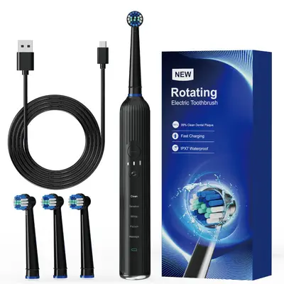 Rotating Electric Toothbrush, Wireless Ultrasonic, Long Battery Life - 8