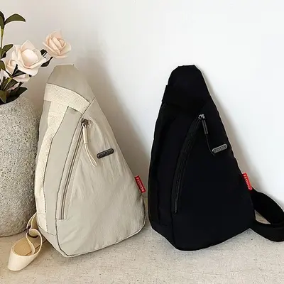 Unisex Brusttasche mit Handy-Umhängeriemen, leicht, sportlicher Stil