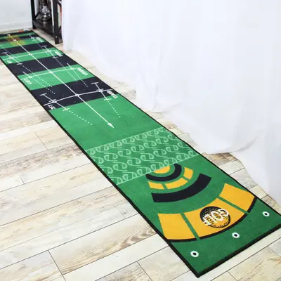 Indoor Golf Putting Mat and Hitting Practice Device