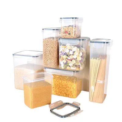 Kitchen storage and organization food storage container with plastic lid multipurpose silicone lid storage container