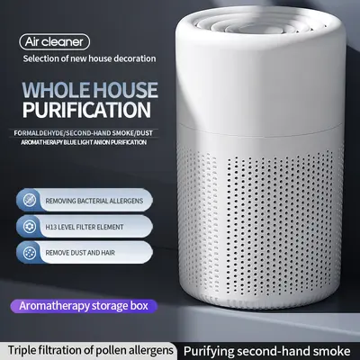New USB Desktop Air Purifier Multi-Layer Purification Mini Aroma Diffuser Small Indoor Odor Removal Air Purifier