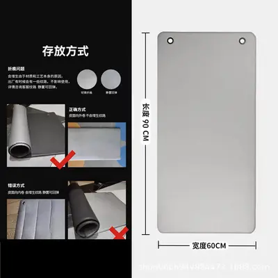 Anti-Slip High-Density PVC Yoga Mat, Thick, Customizable Logo - 6