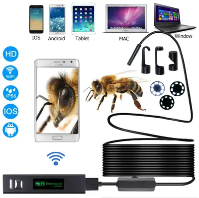 Android HD kablosuz WiFi telefon endoskop, endüstriyel boru kamerası - 8