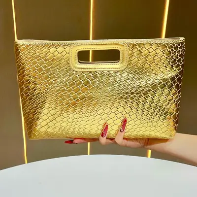 Women's Evening Handbag with Shoulder Strap, Light Luxury Crossbody Bag - 7