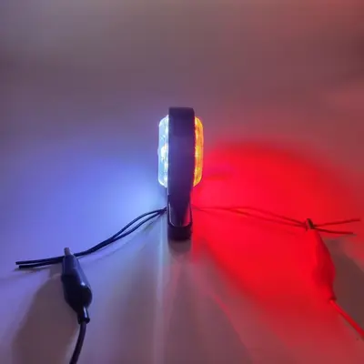 24V Semi-Trailer Side Marker Light, Small Round - 8