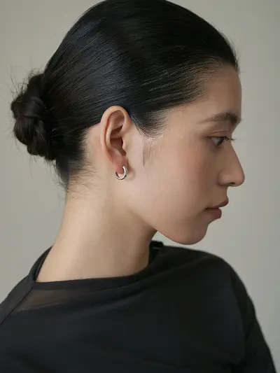 S925 Sterling Silver Diamond Pattern Earrings Women