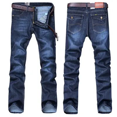 Erkek kot pantolon, düz kesim, slim fit, büyük beden, 2024 model