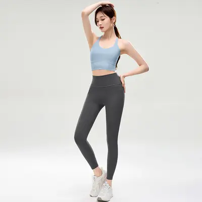 Women's Loose Yoga Set, Breathable Quick-Dry Tank Top, Plus Size - 11