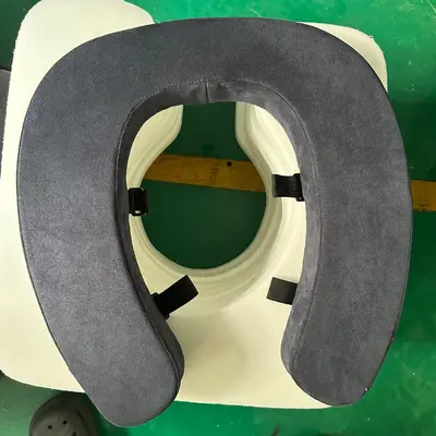 Waterproof Velcro Toilet Seat Cover, Soft Raised Thickened Cushion - 9