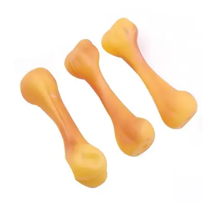 Bone-Shaped Squeaky Dog Toy, Bite-Resistant - 3