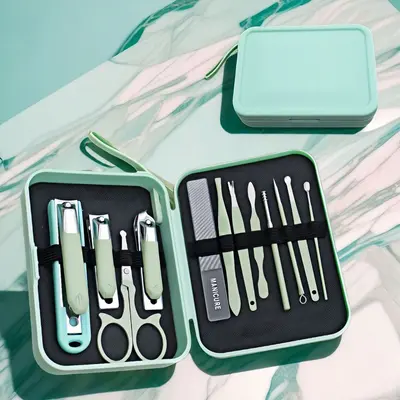 Nagelpflege-Set, 18-teilig, Matcha-Grün - 8