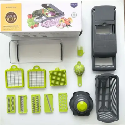 Multifunctional vegetable chopper and shredder - 8