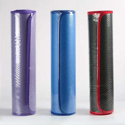 Non-Slip Yoga Mat, 10 mm, NBR, Edge-Bound - 3