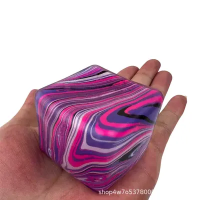 Sınır Ötesi Needoh Aynı Modeli Mermer Desen Buz Küpü Stres Giderici Oyuncak Küp Blok Malt Şeker Squeeze Fidget Oyuncak Fabrikası - 9