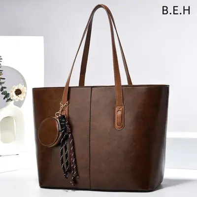 Große Damen-Tote-Bag mit Zubehör-Täschchen