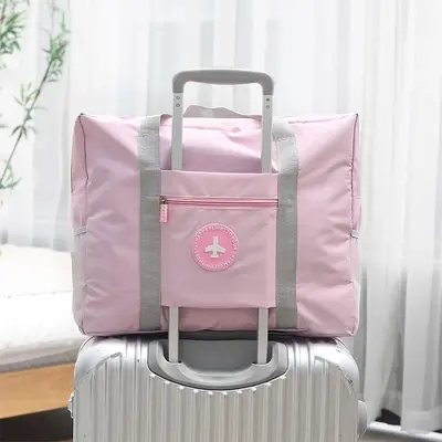 Reisetasche Gepäcktasche Wickeltasche Aufbewahrungstasche großes Fassungsvermögen Tragegriff leicht wasserdicht Kurztrip Reisegepäck faltbar - 10