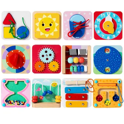 Montessori Magnetic Busy Board Accessories, Pegboard Baby Learning Toy - 6