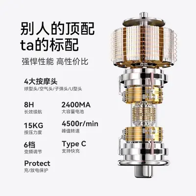 卓辰筋膜枪肌肉放松按摩男女用迷你款小型专业颈膜枪mini静音电动