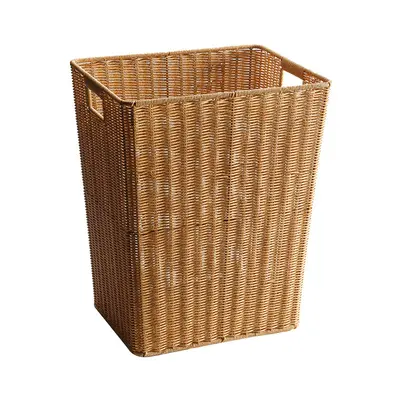 Rattan dokuma saklama kutusu oturma odası oyuncak depolama sepeti