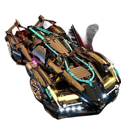 Remote Control Racing Car Building Block Model Set, Educational Toy - 6