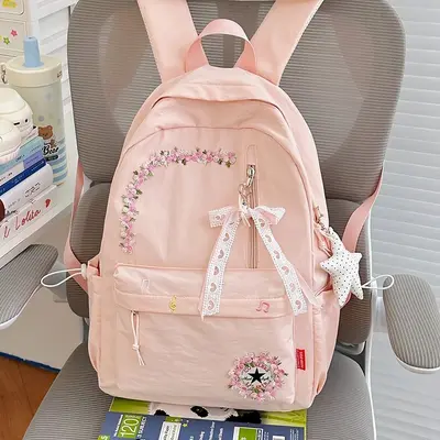 Minimalist Student Backpack Large Capacity with Laptop Compartment Travel Backpack - 5
