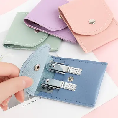 4-Piece Foldable Manicure Set, Matcha Green Nail Scissors Set