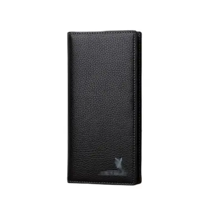 Men's Short Leather Wallet with Integrated Card Holder, Large Capacity - 13