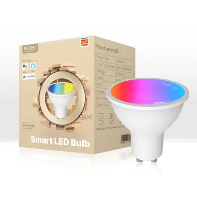 Matter Tuya Akıllı Ev WiFi Akıllı Ampul Kısılabilir Led Lamba GU10E27E14 Aydınlatma Ampulü - 9